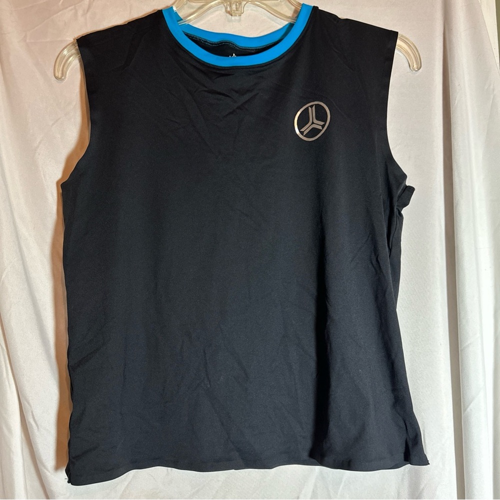 Ultracor Women's Black Blue Muscle Tee Crew-Neck Tank Top Size Small